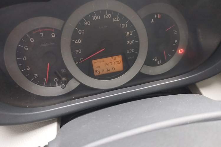 Used Toyota RAV4 2010 2.4L Automatic Deluxe Upgrade Edition Odometer Close Up