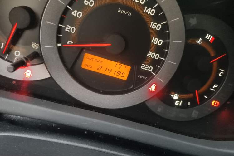 Used Toyota RAV4 2010 2.0L Manual Deluxe Upgrade Odometer Close Up