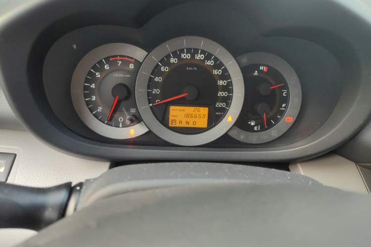 Used Toyota RAV4 2010 2.4L Automatic Deluxe Upgrade Edition Odometer Close Up