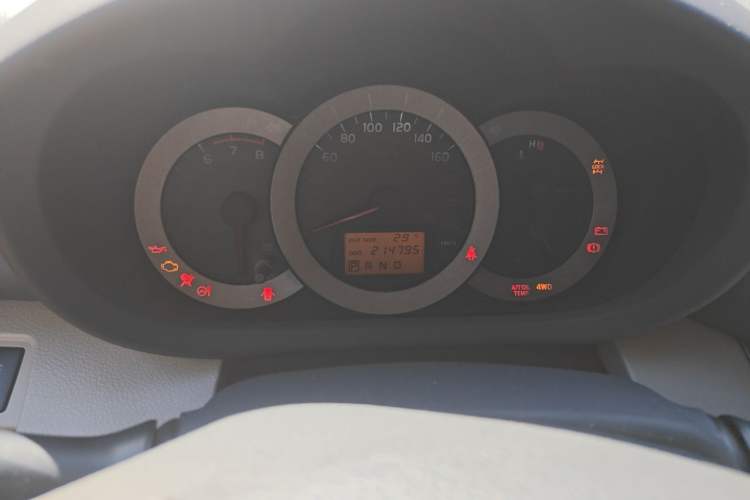 Used Toyota RAV4 2010 2.4L Automatic Deluxe Upgrade Edition Odometer Close Up