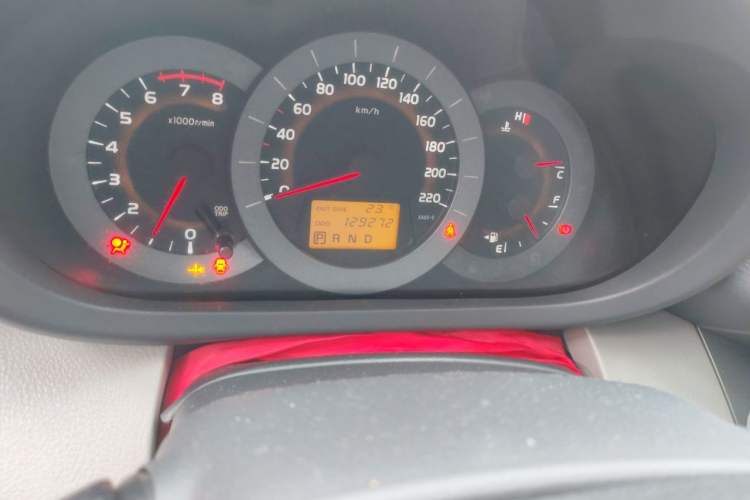 Used Toyota RAV4 2010 2.4L Automatic Deluxe Upgrade Edition Odometer Close Up