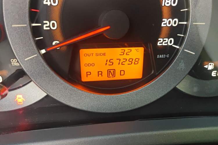 Used Toyota RAV4 2010 2.0L Automatic Deluxe Upgrade Edition Odometer Close Up