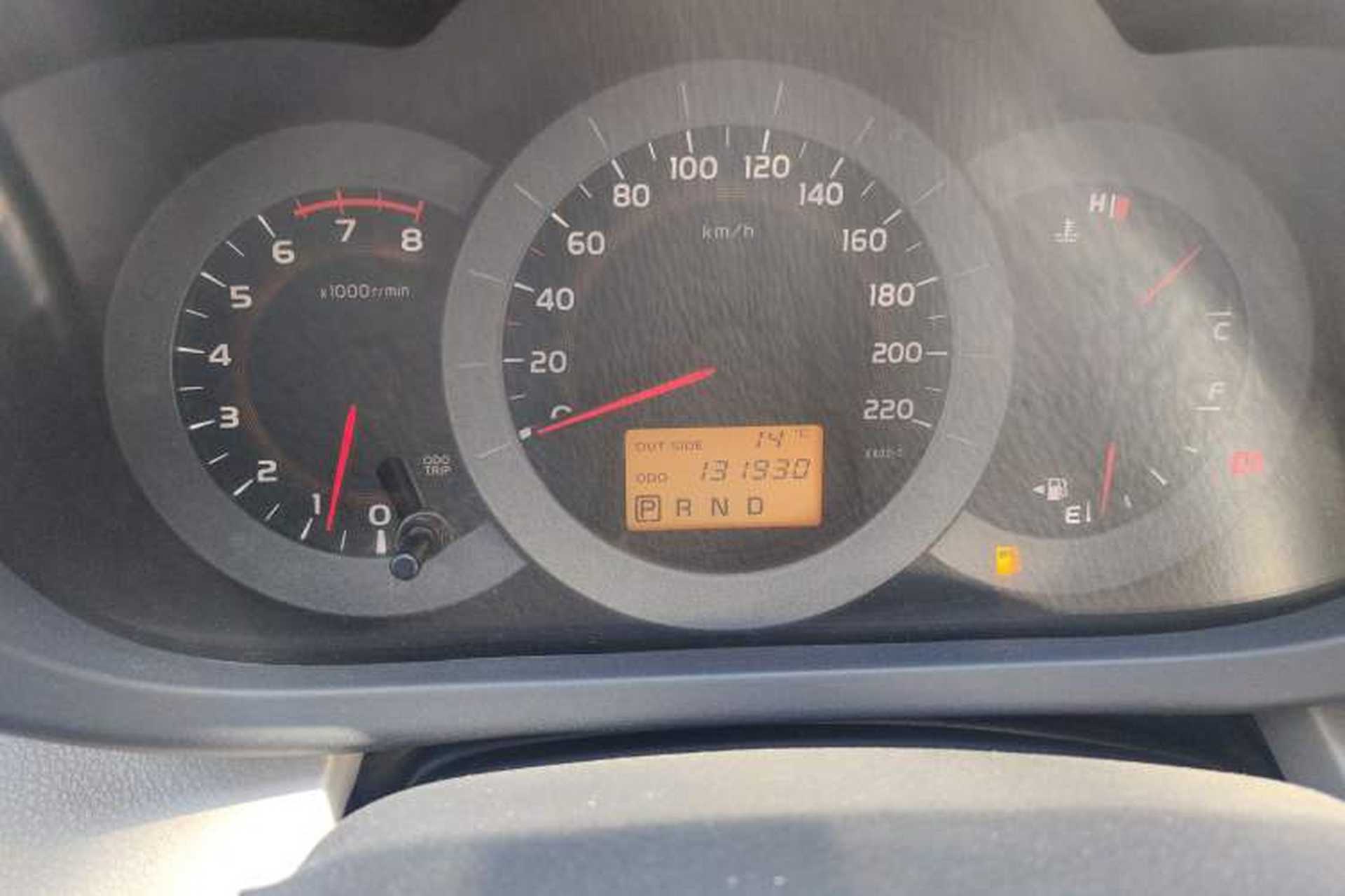Used Toyota RAV4 2010 2.0L Automatic Deluxe Upgrade Edition Odometer Close Up