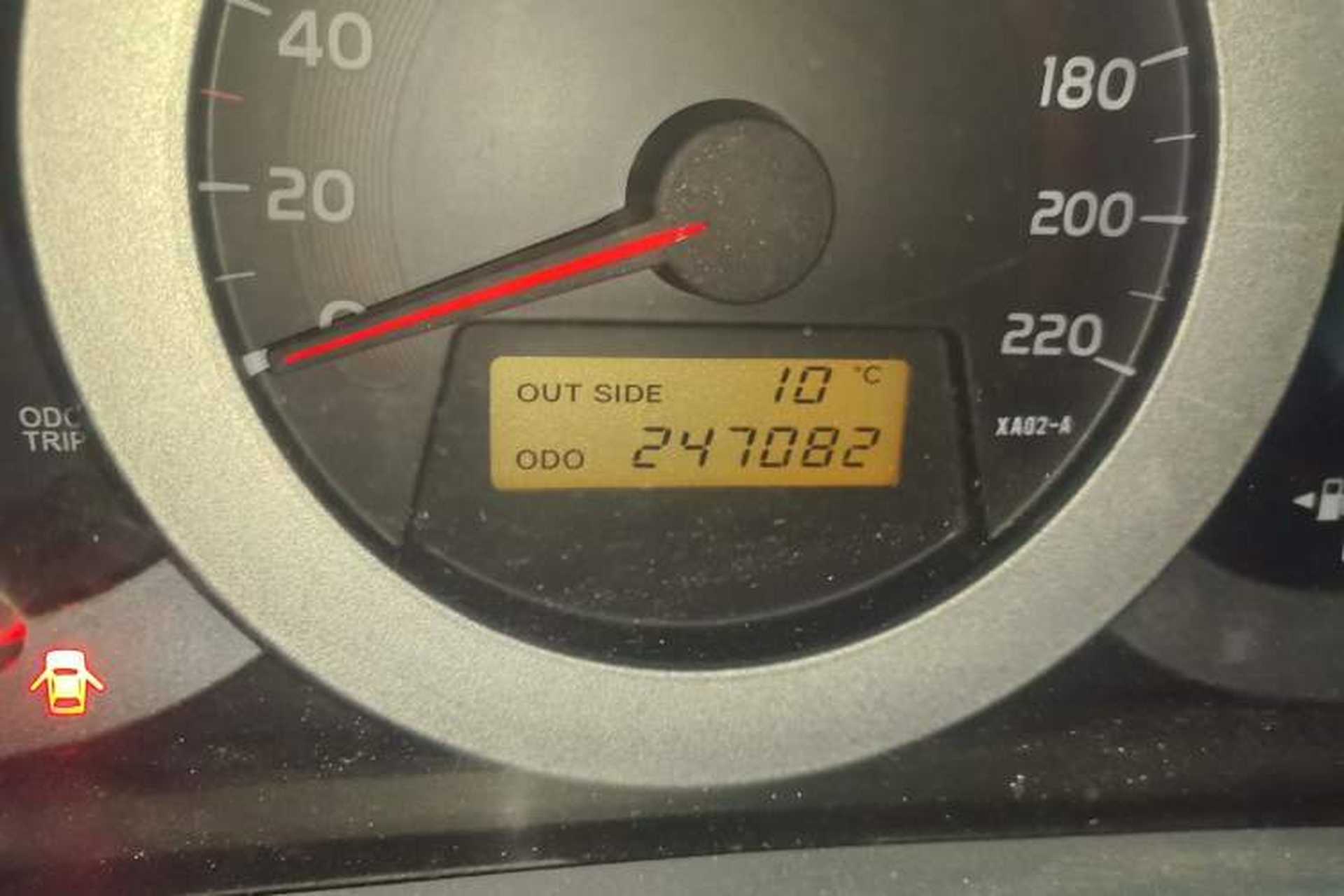 Used Toyota RAV4 2010 2.0L Manual Deluxe Upgrade Odometer Close Up