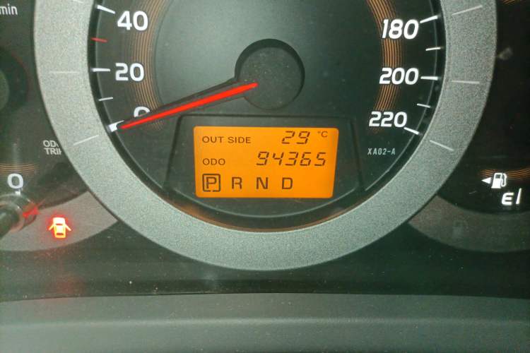 Used Toyota RAV4 2010 2.0L Automatic Deluxe Upgrade Edition Odometer Close Up