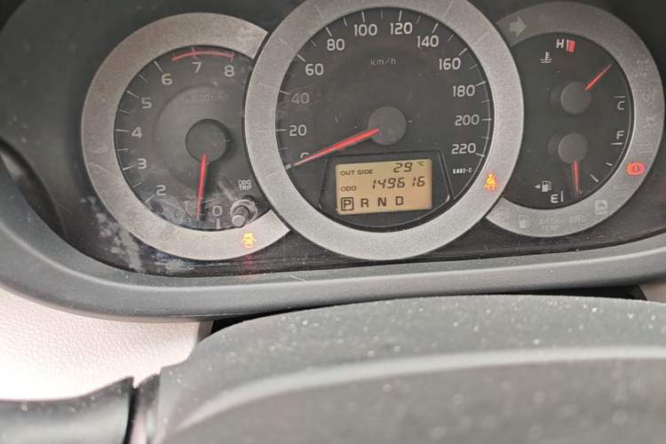 Used Toyota RAV4 2010 2.4L Automatic Deluxe Upgrade Edition Odometer Close Up