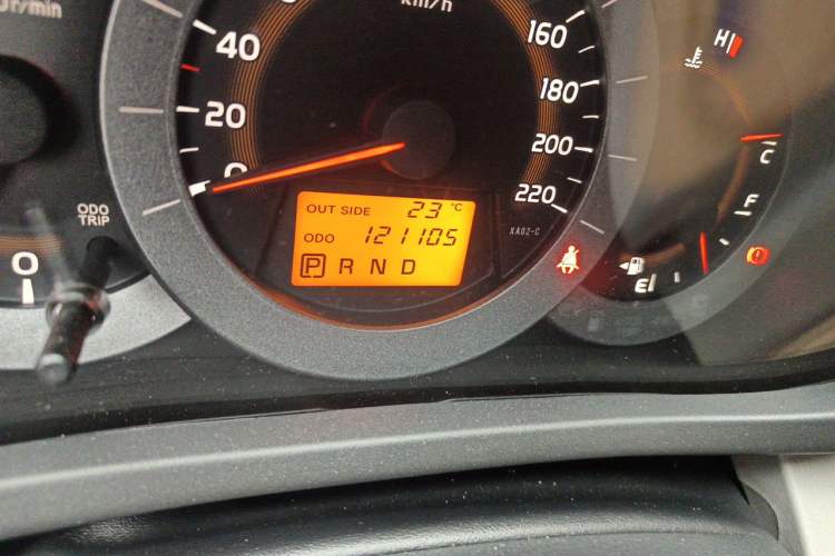 Used Toyota RAV4 2010 2.4L Automatic Deluxe Upgrade Edition Odometer Close Up