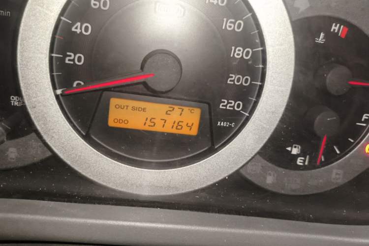 Used Toyota RAV4 2010 2.0L Manual Deluxe Upgrade Odometer Close Up