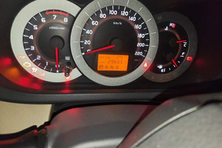 Used Toyota RAV4 2011 2.0L Automatic Luxury Edition Odometer Close Up