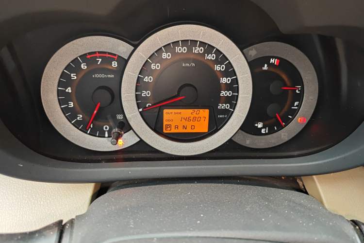 Used Toyota RAV4 2011 2.0L Automatic 4x4 Edition Odometer Close Up