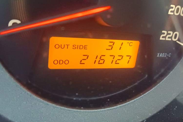 Used Toyota RAV4 2011 2.0L Manual Classic Edition Odometer Close Up