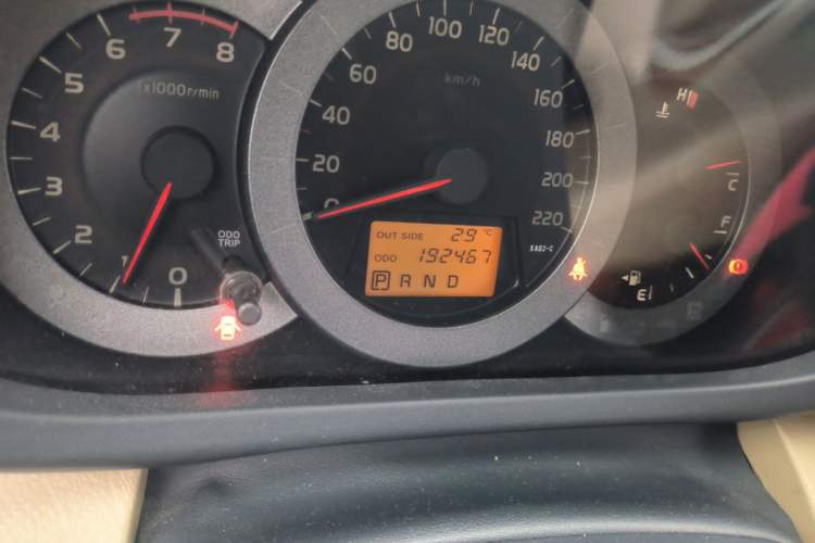 Used Toyota RAV4 2011 2.4L Automatic 4x4 Luxury Edition Odometer Close Up