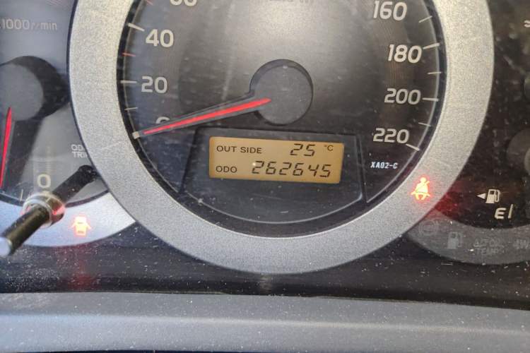 Used Toyota RAV4 2011 2.0L Manual Classic Edition Odometer Close Up