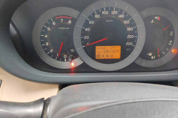 Used Toyota RAV4 2011 2.0L Automatic Luxury Edition Odometer Close Up