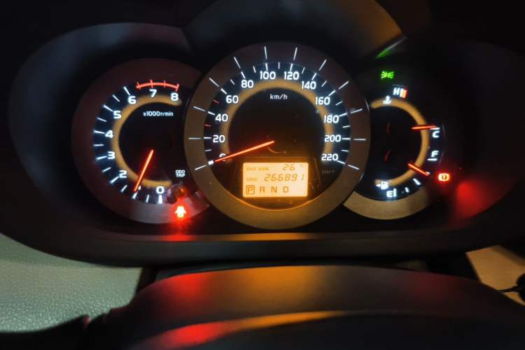 Used Toyota RAV4 2011 2.4L Automatic 4x4 Luxury Edition Odometer Close Up