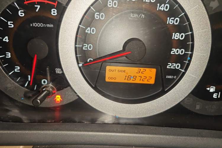Used Toyota RAV4 2011 2.0L Manual Classic Edition Odometer Close Up