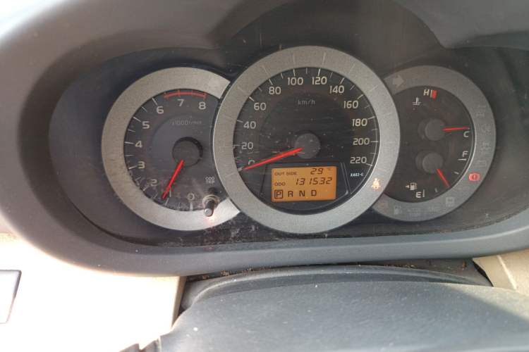 Used Toyota RAV4 2011 2.0L Automatic Luxury Edition Odometer Close Up