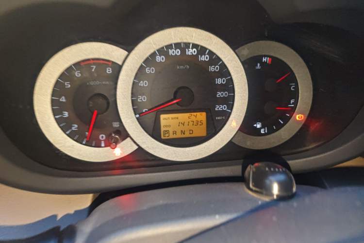Used Toyota RAV4 2011 2.0L Automatic 4x4 Edition Odometer Close Up