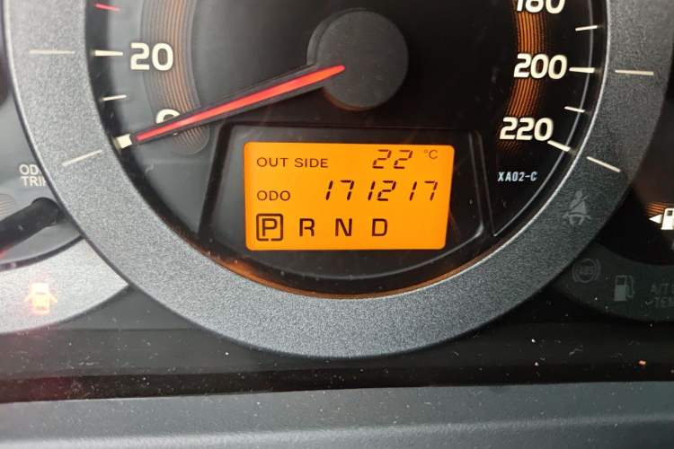 Used Toyota RAV4 2011 2.4L Automatic 4x4 Luxury Edition Odometer Close Up