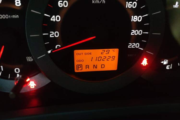 Used Toyota RAV4 2011 2.0L Automatic Luxury Edition Odometer Close Up