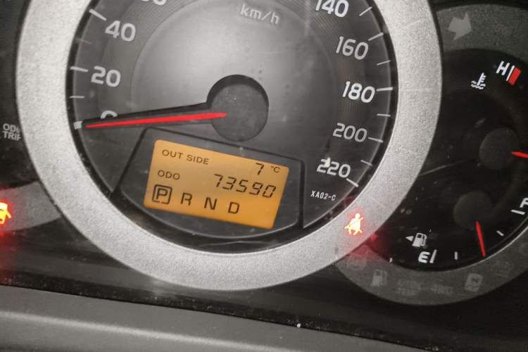 Used Toyota RAV4 2011 2.0L Automatic Luxury Edition Odometer Close Up
