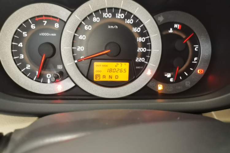 Used Toyota RAV4 2011 2.0L Automatic Luxury Edition Odometer Close Up