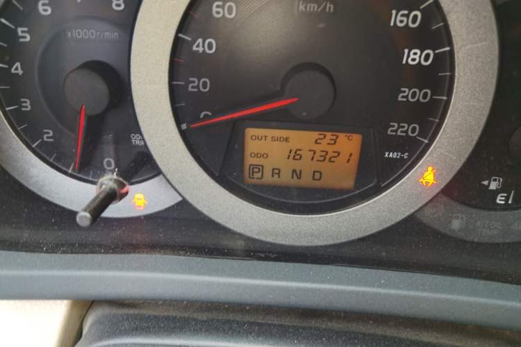 Used Toyota RAV4 2011 2.4L Automatic 4x4 Luxury Edition Odometer Close Up