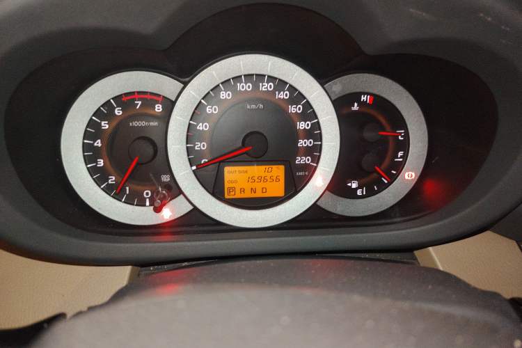Used Toyota RAV4 2011 2.4L Automatic 4x4 Luxury Edition Odometer Close Up