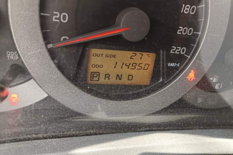Used Toyota RAV4 2011 2.0L Automatic Luxury Edition Odometer Close Up
