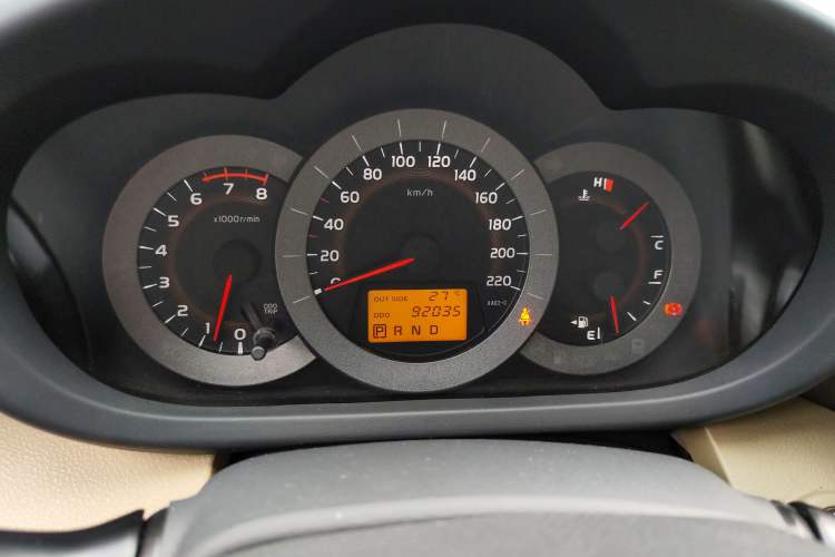 Used Toyota RAV4 2011 2.0L Automatic Classic Edition Odometer Close Up