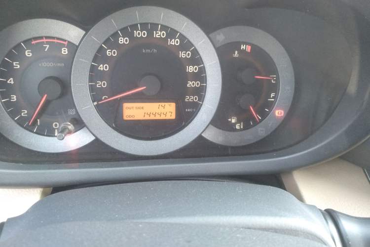 Used Toyota RAV4 2011 2.0L Manual Classic Edition Odometer Close Up