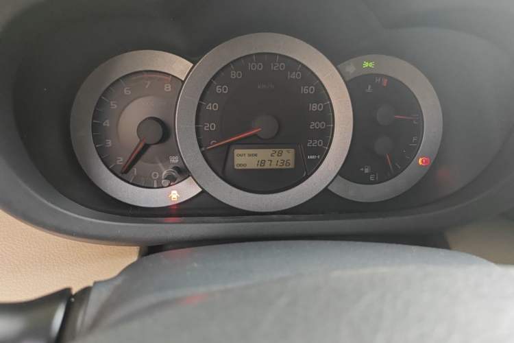 Used Toyota RAV4 2011 2.4L Manual 4x4 Luxury Edition Odometer Close Up