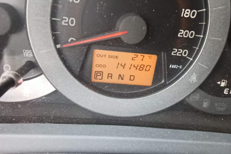 Used Toyota RAV4 2011 2.4L Automatic 4x4 Supreme Navigation Edition Odometer Close Up