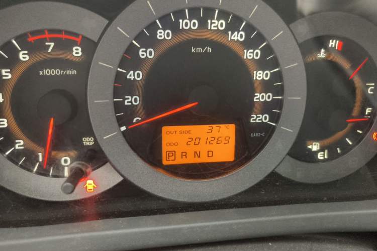 Used Toyota RAV4 2011 2.4L Automatic 4x4 Luxury Edition Odometer Close Up