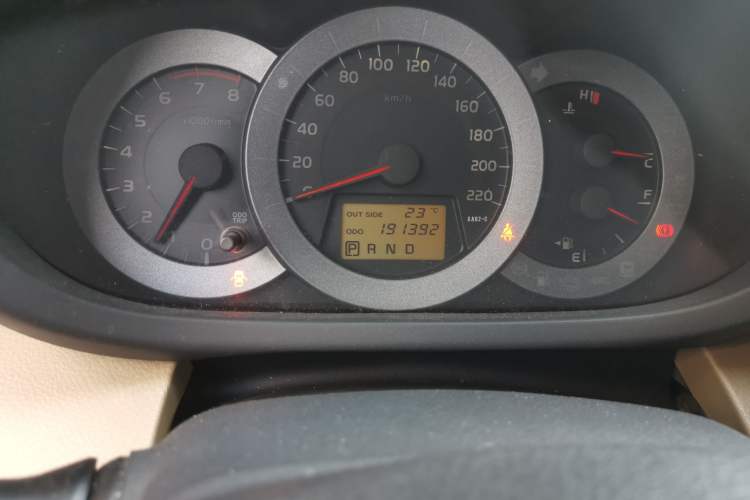 Used Toyota RAV4 2011 2.0L Automatic Luxury Edition Odometer Close Up