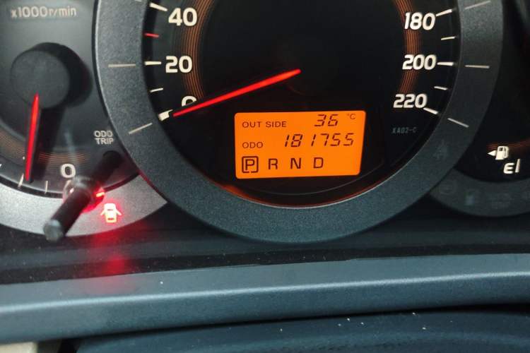 Used Toyota RAV4 2011 2.0L Automatic Classic Edition Odometer Close Up