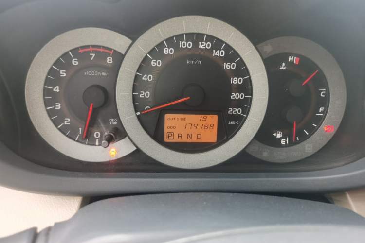 Used Toyota RAV4 2011 2.4L Automatic 4x4 Supreme Navigation Edition Odometer Close Up