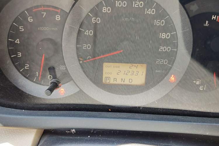Used Toyota RAV4 2011 2.4L Automatic 4x4 Supreme Navigation Edition Odometer Close Up