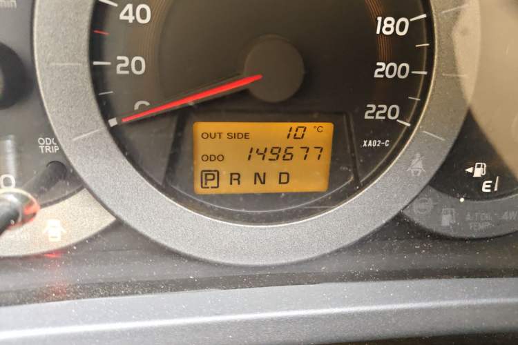 Used Toyota RAV4 2011 2.0L Automatic Classic Edition Odometer Close Up