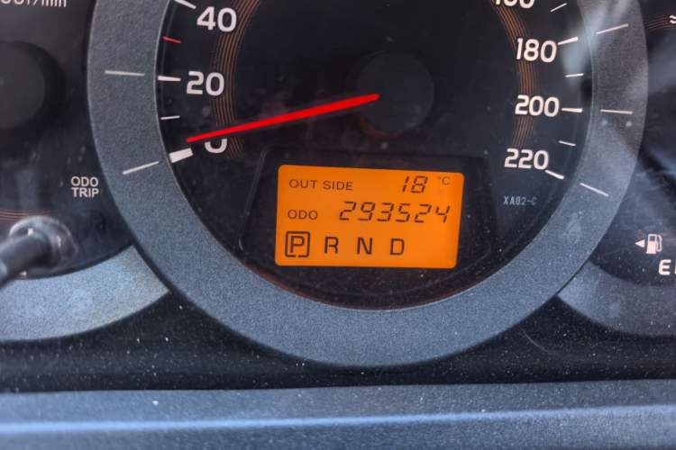 Used Toyota RAV4 2011 2.4L Automatic 4x4 Luxury Edition Odometer Close Up