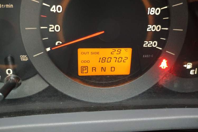 Used Toyota RAV4 2011 2.0L Automatic Luxury Edition Odometer Close Up
