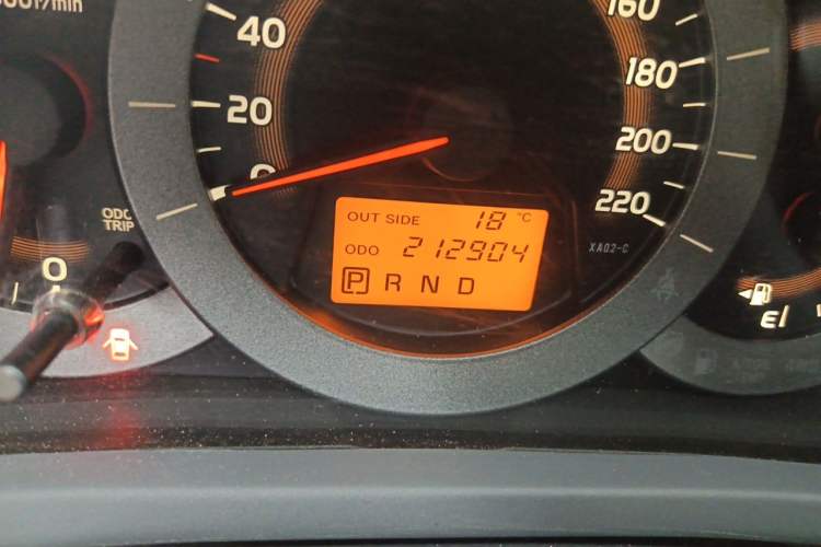 Used Toyota RAV4 2011 2.4L Automatic 4x4 Luxury Edition Odometer Close Up