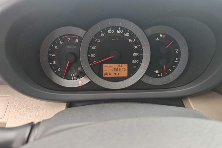 Used Toyota RAV4 2011 2.4L Automatic 4x4 Luxury Edition Odometer Close Up