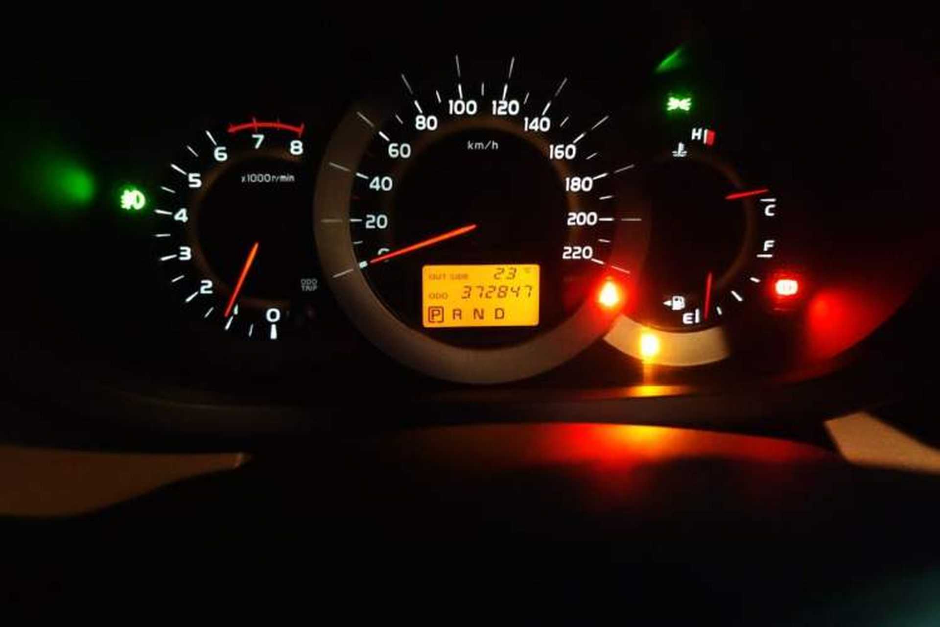 Used Toyota RAV4 2011 2.0L Automatic Luxury Edition Odometer Close Up