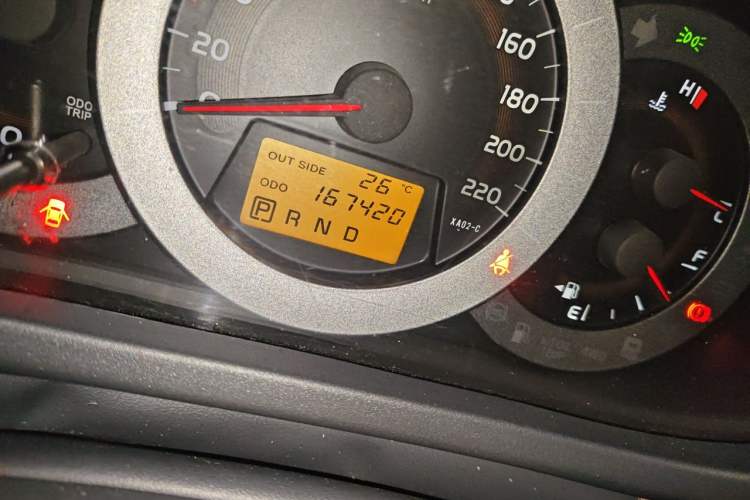 Used Toyota RAV4 2011 2.4L Automatic 4x4 Supreme Edition Odometer Close Up