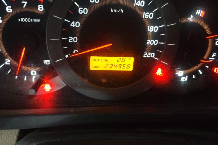 Used Toyota RAV4 2011 2.0L Manual Classic Edition Odometer Close Up