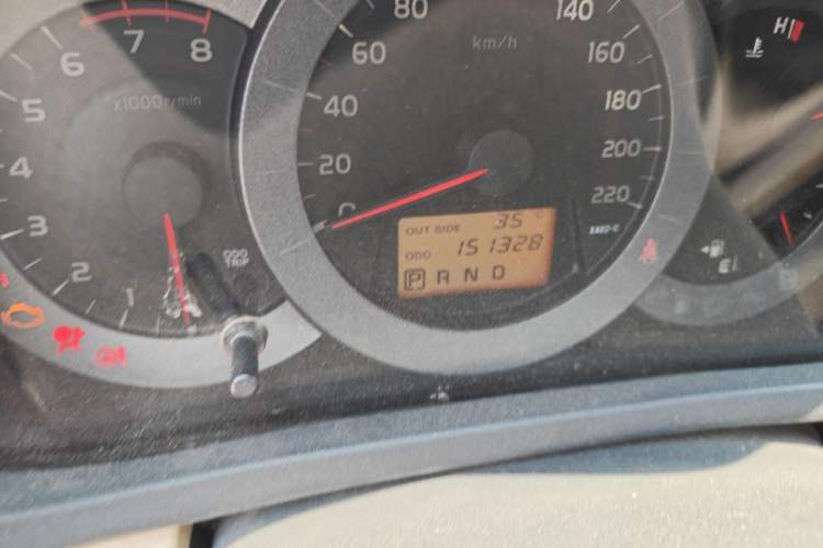 Used Toyota RAV4 2012 Luxurious Edition 2.0L Automatic All-Wheel Drive Odometer Close Up