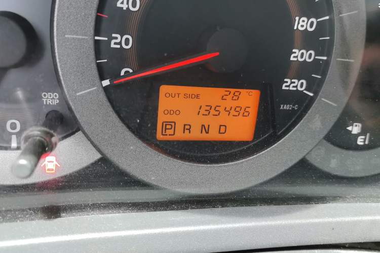 Used Toyota RAV4 2012 Luxurious Edition 2.0L Automatic All-Wheel Drive Odometer Close Up
