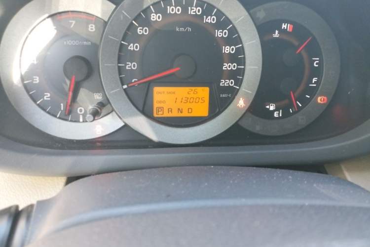 Used Toyota RAV4 2012 Luxurious Edition 2.0L Automatic All-Wheel Drive Odometer Close Up