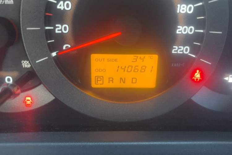 Used Toyota RAV4 2012 Luxurious 2.4L Automatic 4x4 with Stylish Features Odometer Close Up